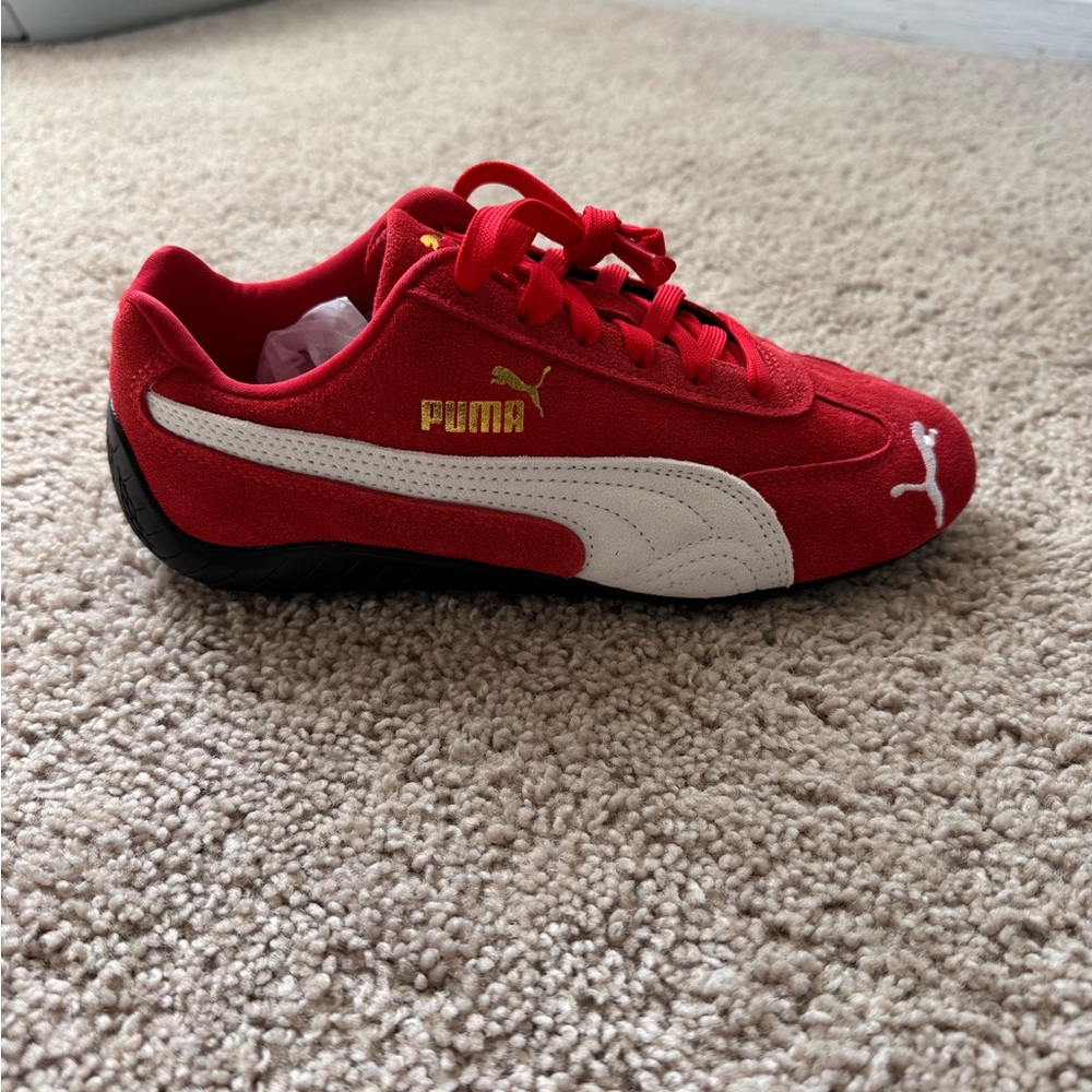 Puma Speedcat Red and White Shoes